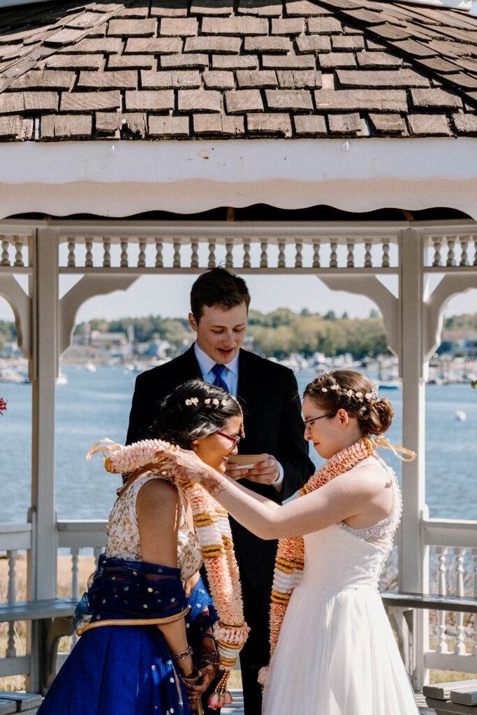 Brides at their Danversport wedding