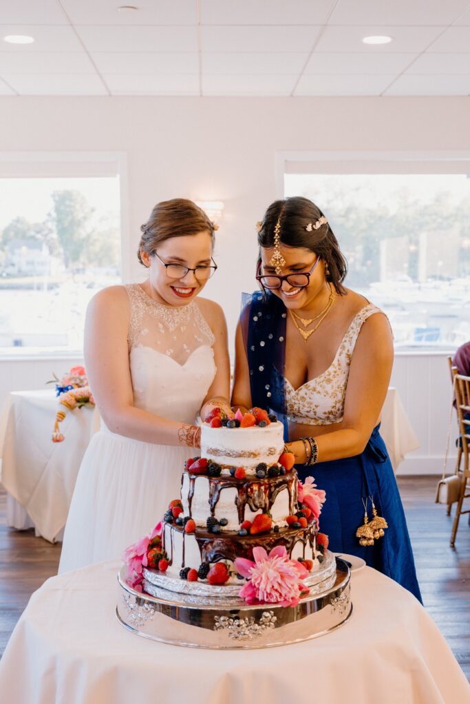 Brides at their Danversport wedding