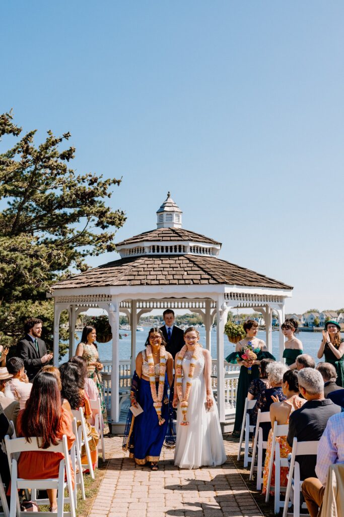 Brides at their Danversport wedding