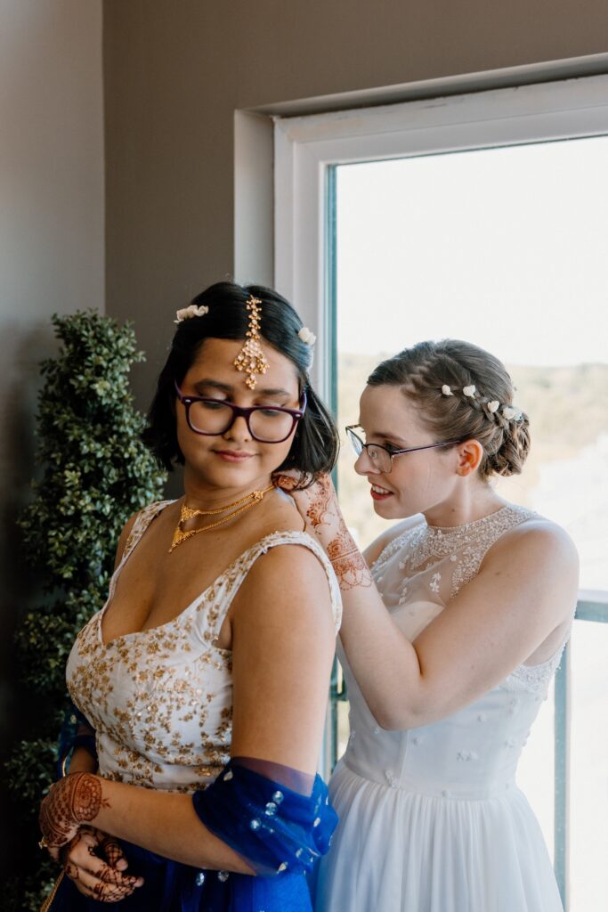 Brides at their Danversport wedding