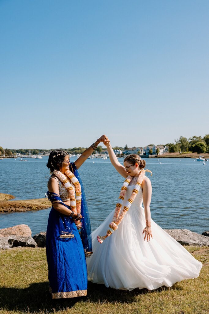 Brides at their Danversport wedding