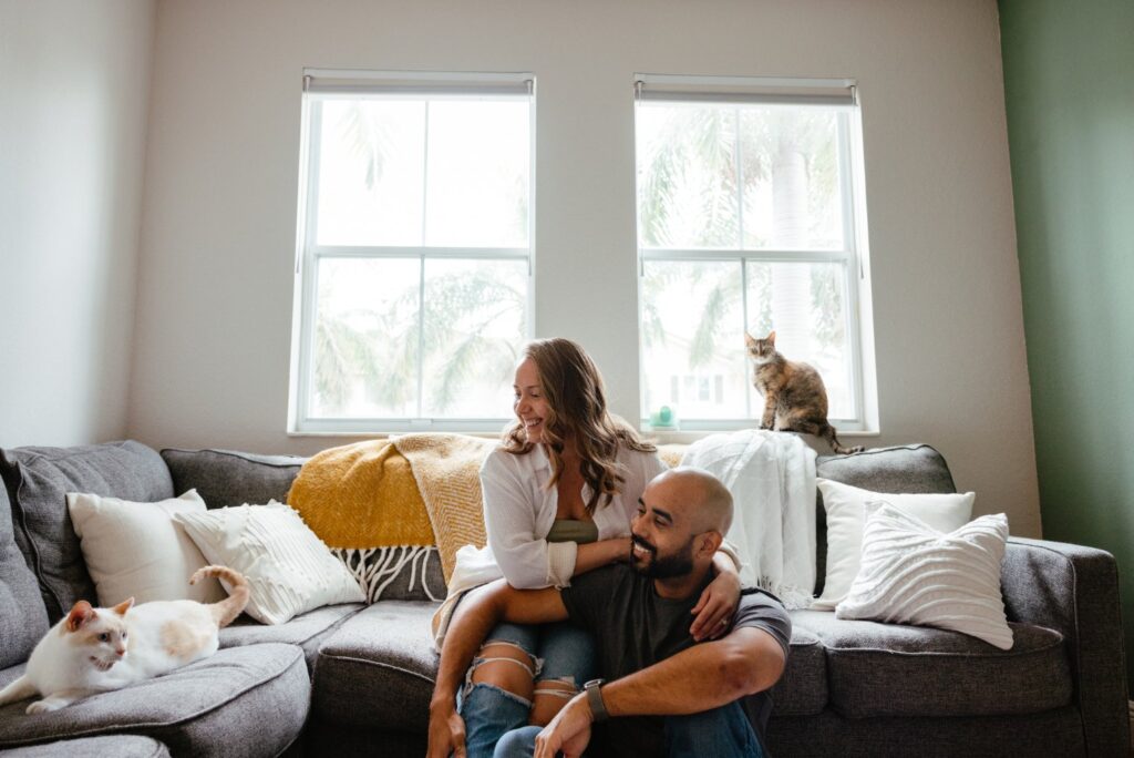 engagement photos, at home engagement photos, romantic engagement photos, destination engagement photographer, New England wedding photographer, Florida engagement photographer, Miami Engagement Photos