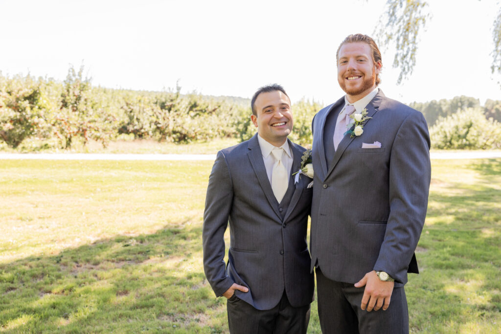 Portrait of the best man with the groom