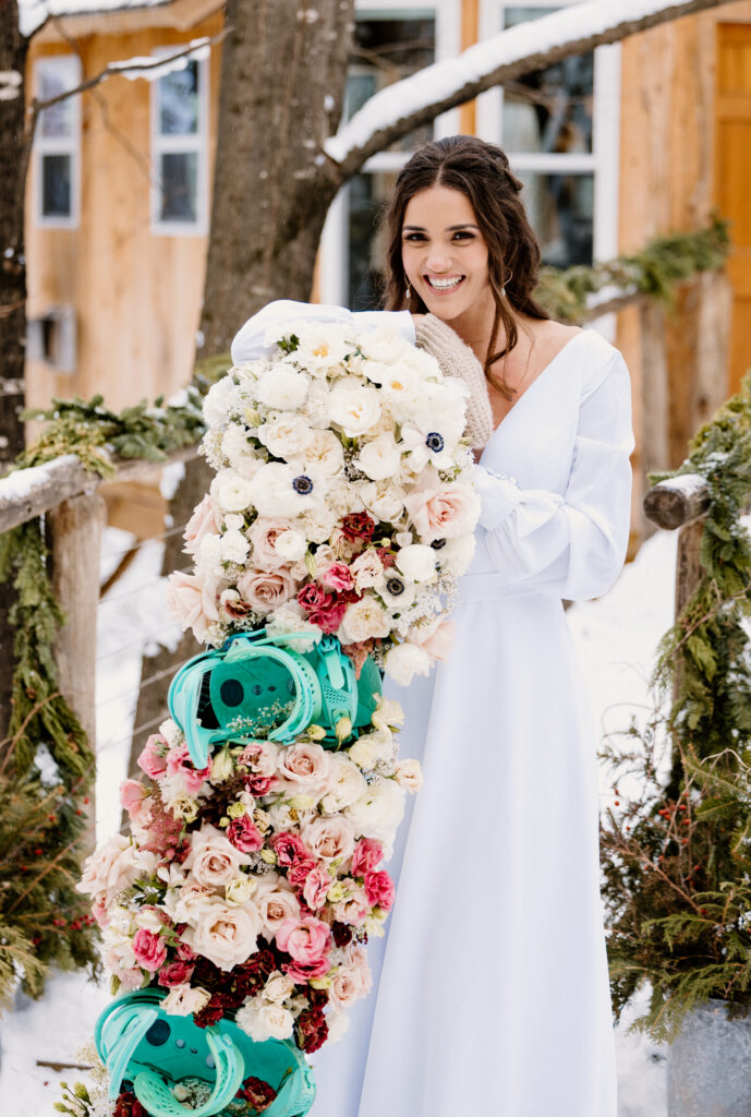 Snowy Vermont wedding, Vermont winter wedding. New England film wedding photographers, Super 8 film wedding, Snowy wedding photography, Vermont wedding inspiration