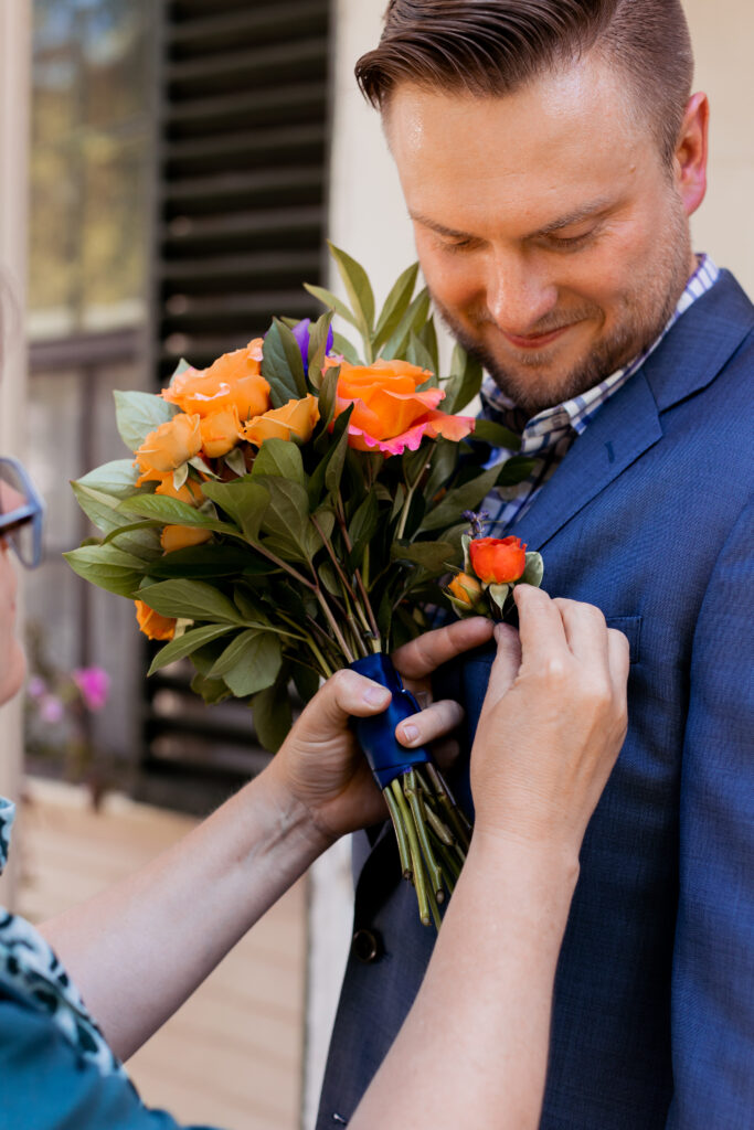 a wedding celebration at the Loring-Greenough house