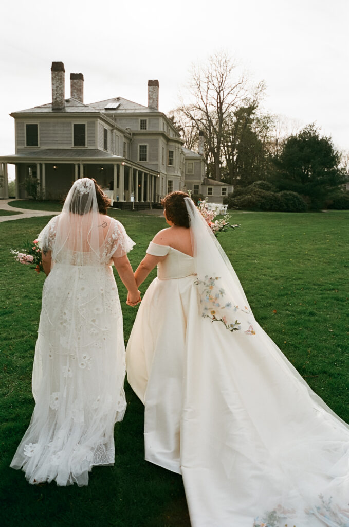 Lyman Estate Wedding, Massachusetts Wedding Venue, Lesbian Wedding, LGBTQ+ Wedding, Film Wedding Photographer, Boston Film Wedding Photographer, Super 8 Film, Super 8 Wedding Film, Castillo Holliday Photo and Film