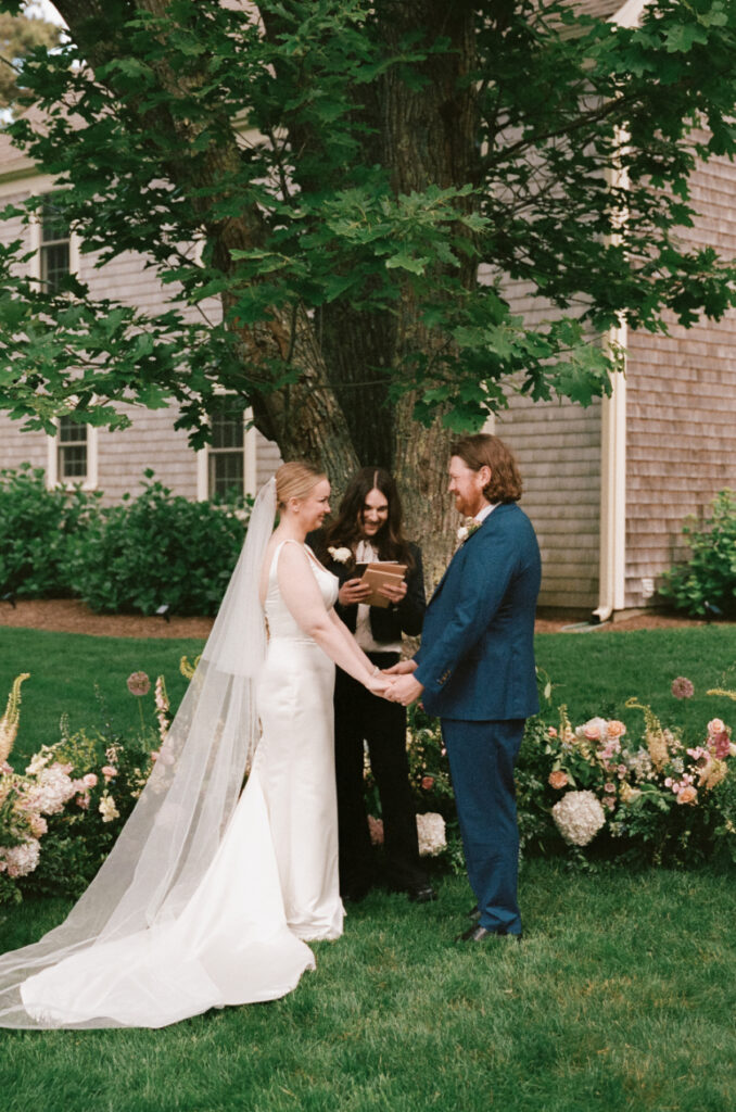 Cape Cod micro wedding, Film wedding photographer, Super 8, Super 8 videography, Boston film photographer, Cape Cod wedding, New England film wedding photography, backyard wedding, backyard micro wedding, luxury micro wedding 