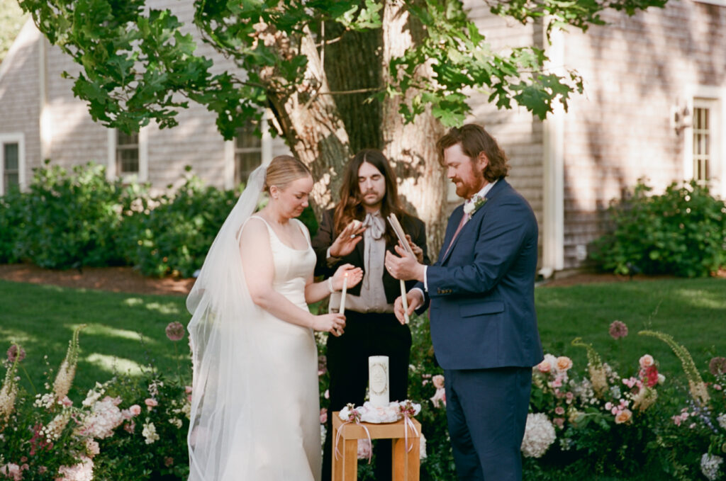 Cape Cod micro wedding, Film wedding photographer, Super 8, Super 8 videography, Boston film photographer, Cape Cod wedding, New England film wedding photography, backyard wedding, backyard micro wedding, luxury micro wedding 