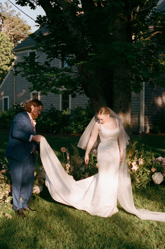 Cape Cod micro wedding, Film wedding photographer, Super 8, Super 8 videography, Boston film photographer, Cape Cod wedding, New England film wedding photography, backyard wedding, backyard micro wedding, luxury micro wedding 