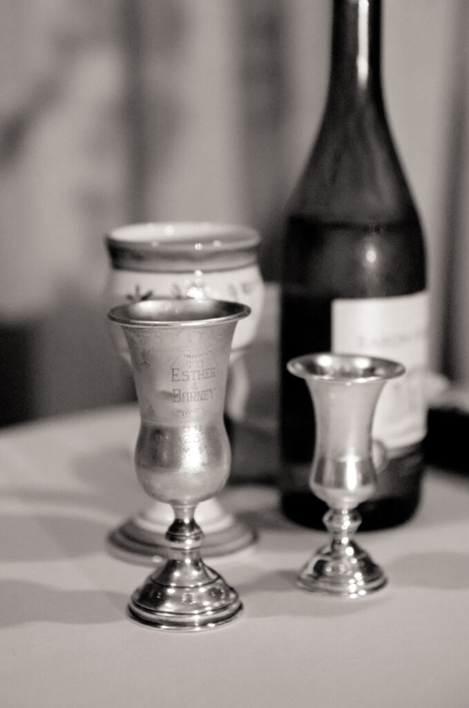 silver wedding cups